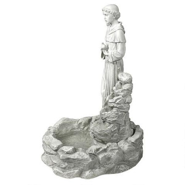 Blessed Prayer Saint Francis Sculpture Fountain Garden Religious